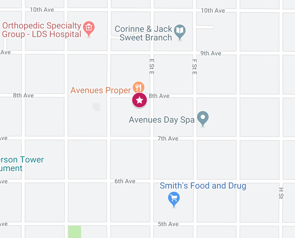 Best Brunch in Salt Lake City, Utah - Avenues Proper Map Location