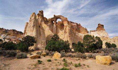 Grosvenor Arch - one of the hidden gems in Utah.