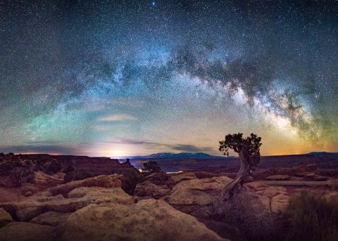 The grandeur of the Milky Way galaxy over Dead Horse Point - one of the hidden gems in Utah